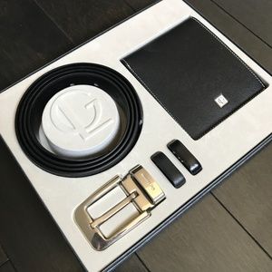 Guy Laroche Wallet and Belt Set